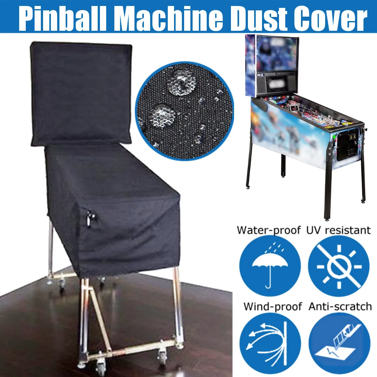 Pinball Machine Cover Dustproof Waterproof Anti UV Outdoor For Wedgehead Gottlieb 80Bally Widebody 90/70/80s Pinball Parts
Pinball Machine Cover Dustproof Waterproof Anti UV Outdoor For Wedgehead Gottlieb 80Bally Widebody 90/70/80s Pinball Parts