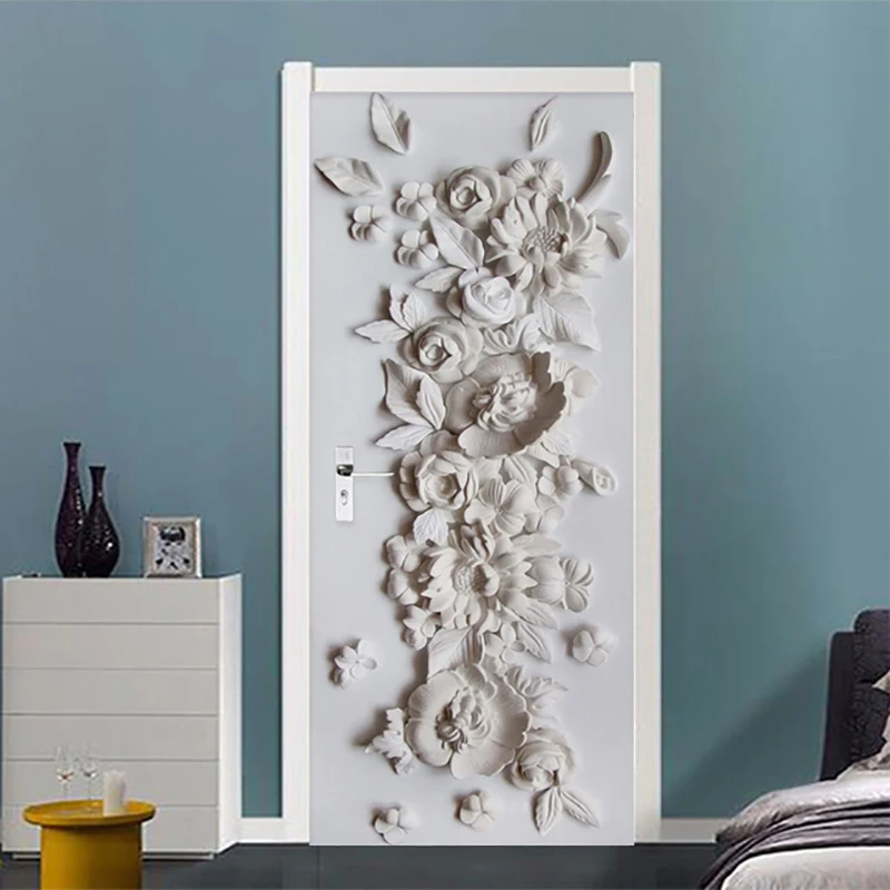 3D Creative Door Stickers Canvas Print Embossed Flower Picture For Living Room Art Home Decor Decal Poster Waterproof Wallpaper
3D Creative Door Stickers Canvas Print Embossed Flower Picture For Living Room Art Home Decor Decal Poster Waterproof Wallpaper