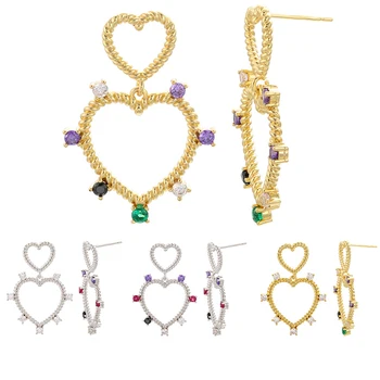 ZHUKOU 24x35mm exquisite crystal brass cubic zirconia stud earrings for handmade fashion earrings accessories model: VE79 
ZHUKOU 24x35mm exquisite crystal brass cubic zirconia stud earrings for handmade fashion earrings accessories model: VE79