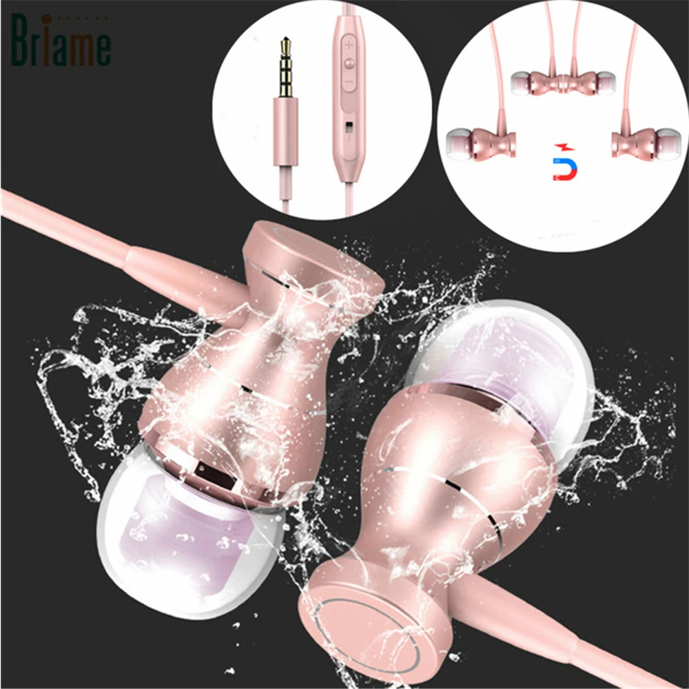 Briame In-Ear Earphone Headset In-line Control Headphone Magnetic Clarity Stereo Sound With Mic Earphone For iPhone Mobile Phone
Briame In-Ear Earphone Headset In-line Control Headphone Magnetic Clarity Stereo Sound With Mic Earphone For iPhone Mobile Phone