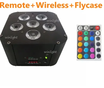 ( 8 pcs / lot ) Remote Control+ Battery + Wireless + Flycase Control 6*18W RGBWA+UV 6 in 1 LED Flat Par Light
( 8 pcs / lot ) Remote Control+ Battery + Wireless + Flycase Control 6*18W RGBWA+UV 6 in 1 LED Flat Par Light