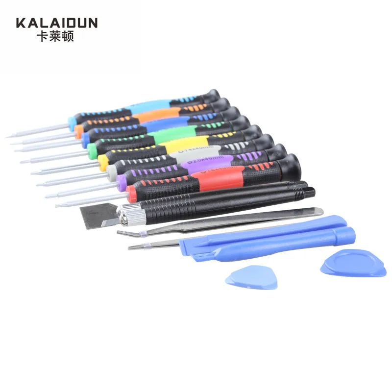 KALAIDUN 16 in 1 set Opening Pry Repair Hand Tool Kit Precision Screwdrivers Set phone repair tool For phone
KALAIDUN 16 in 1 set Opening Pry Repair Hand Tool Kit Precision Screwdrivers Set phone repair tool For phone