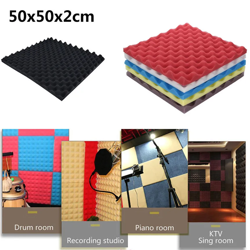 Self Adhesive Sponge Acoustic Foam Panel Sound Stop Absorption for Studio KTV Audio Room Soundproof Wall Soundproof panels 9M05
Self Adhesive Sponge Acoustic Foam Panel Sound Stop Absorption for Studio KTV Audio Room Soundproof Wall Soundproof panels 9M05