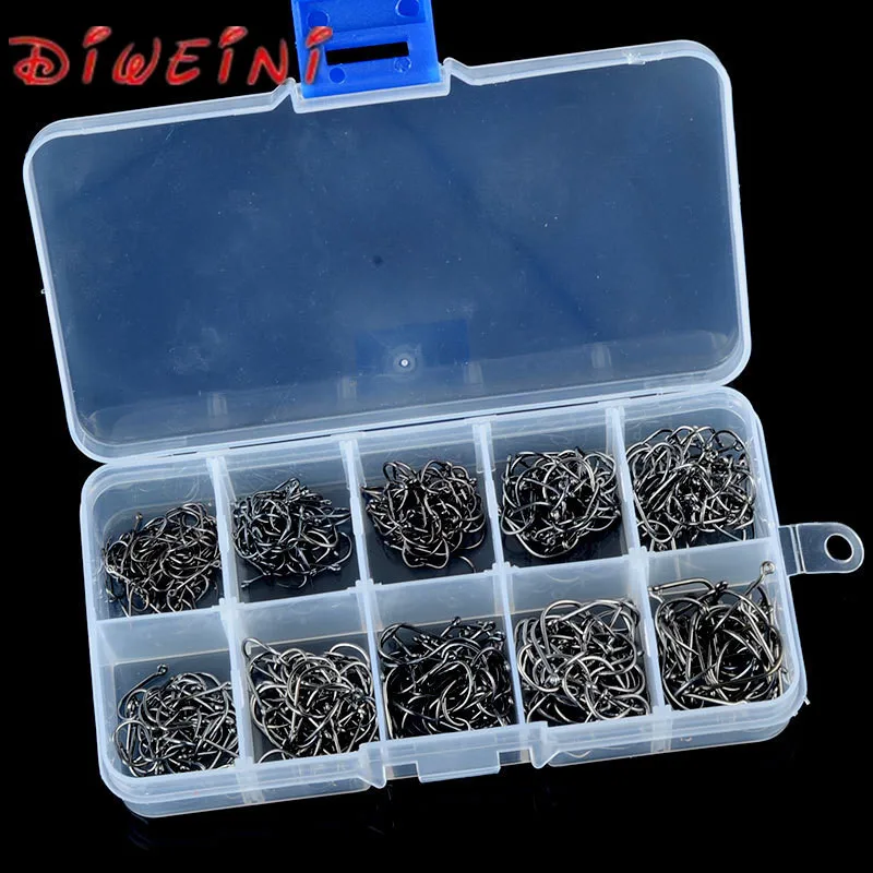 500Pcs/box #3-12 Size High Carbon Steel Boxed Fishing Hooks Set Circle Fishhooks Catfish Equipment Articles
500Pcs/box #3-12 Size High Carbon Steel Boxed Fishing Hooks Set Circle Fishhooks Catfish Equipment Articles