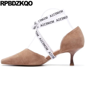 Strappy Pointed Toe Lace Up Ladies Strange Shoes Tie Cross Strap Suede Pumps Thin High Heels Genuine Leather Kitten Sandals
Strappy Pointed Toe Lace Up Ladies Strange Shoes Tie Cross Strap Suede Pumps Thin High Heels Genuine Leather Kitten Sandals