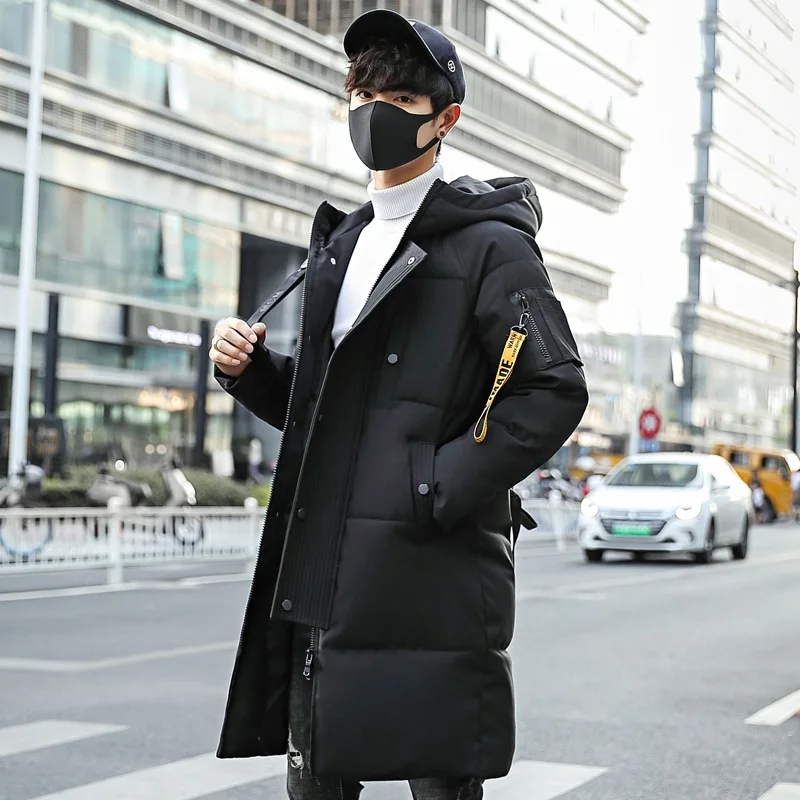 Korean Style Slim Mens Warm Long Parka Solid Casual Winter Long Coat Zipper Oversize Padded Jacket
Korean Style Slim Mens Warm Long Parka Solid Casual Winter Long Coat Zipper Oversize Padded Jacket