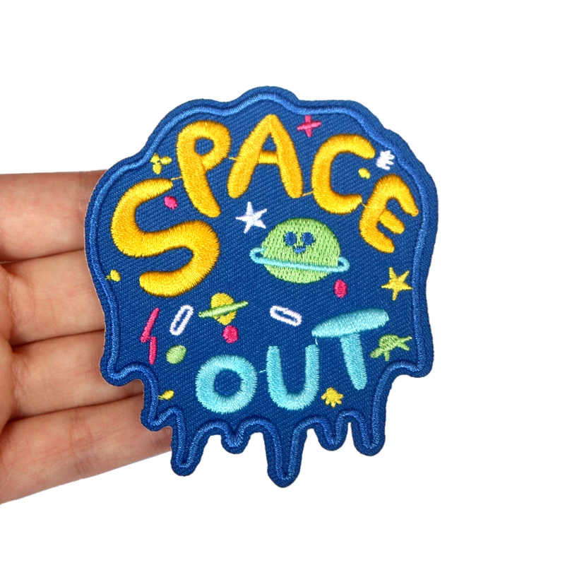 Space Out Universe Cartoon Embroidered Patches Iron On For Clothing Hat DIY Stripes Applique Badge Stickers Jacket Clothes
Space Out Universe Cartoon Embroidered Patches Iron On For Clothing Hat DIY Stripes Applique Badge Stickers Jacket Clothes