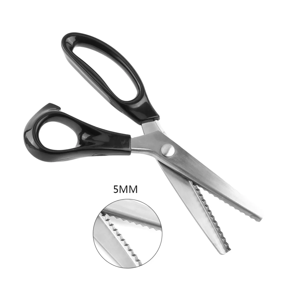 5 mm Sewing Cut Dressmaking Tailor Shear Pinking Scissor Leather Craft Fabric Tool
5 mm Sewing Cut Dressmaking Tailor Shear Pinking Scissor Leather Craft Fabric Tool