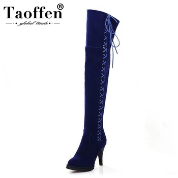 Taoffen Plus Size 34-45 Women Shoes Over The Knee High Boots Winter Warm Zipper Thin High Heels Shoes Sexy Club Sexy Boots Women
Taoffen Plus Size 34-45 Women Shoes Over The Knee High Boots Winter Warm Zipper Thin High Heels Shoes Sexy Club Sexy Boots Women