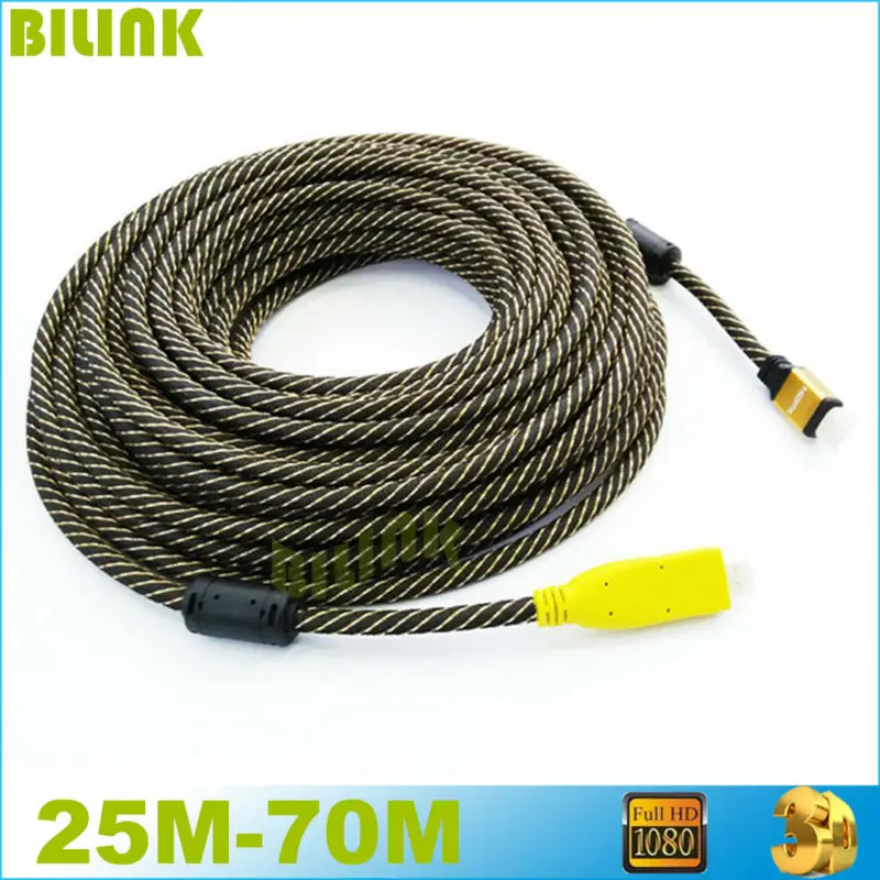 Free Shipping Nylon Braided Gold Plated HDMI Cable Male to Male Built-in IC V1.4 1080P 3D HDTV 25M 30M 35M 40M 45M 50M 60M 70M
Free Shipping Nylon Braided Gold Plated HDMI Cable Male to Male Built-in IC V1.4 1080P 3D HDTV 25M 30M 35M 40M 45M 50M 60M 70M