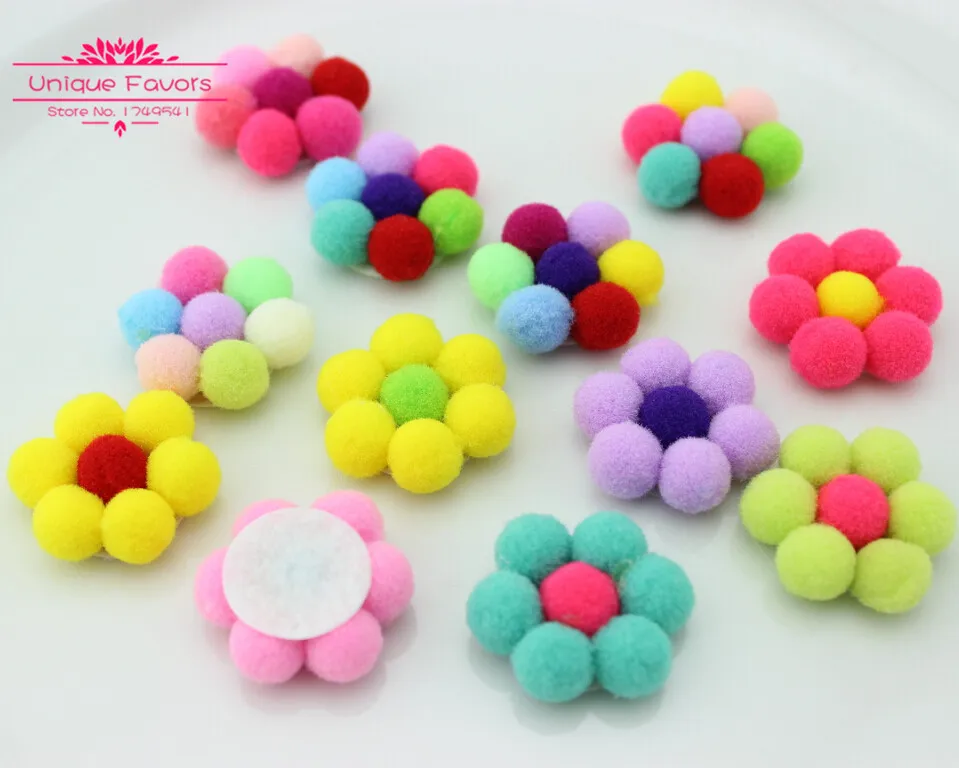 30pcs Kawaii Sweet Candy Colors Felt Fabric Flowers Pom Pom Balls Brooch Flowers,Girl Hair Pins,Baby Headband,Hair Accessories
30pcs Kawaii Sweet Candy Colors Felt Fabric Flowers Pom Pom Balls Brooch Flowers,Girl Hair Pins,Baby Headband,Hair Accessories
