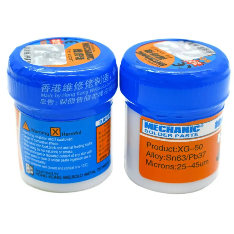 Soldering Paste Flux XG-80 XG-50 XG-30 Solder Tin Sn63/Pb67 For Hakko 936 TS100 Soldering iron Circuit Board SMT SMD Repair Tool 
Soldering Paste Flux XG-80 XG-50 XG-30 Solder Tin Sn63/Pb67 For Hakko 936 TS100 Soldering iron Circuit Board SMT SMD Repair Tool