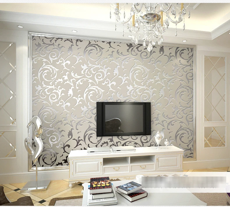 Grey 3D Victorian Damask Embossed Wallpaper Roll Luxury Classic Silver Floral Wall Paper Living Room Bedroom Wall Decor
Grey 3D Victorian Damask Embossed Wallpaper Roll Luxury Classic Silver Floral Wall Paper Living Room Bedroom Wall Decor