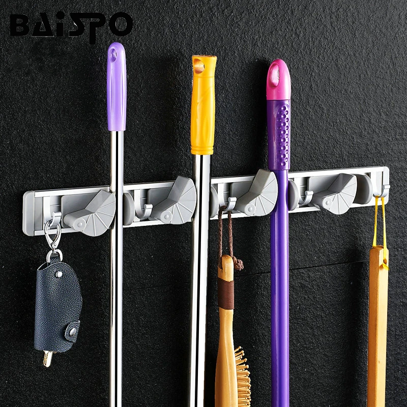 Wonderlife Kitchen Storage 4 Position With 5 Hooks Wall Mounted Storage Organizer Mop And Broom Storage Holders Racks
Wonderlife Kitchen Storage 4 Position With 5 Hooks Wall Mounted Storage Organizer Mop And Broom Storage Holders Racks