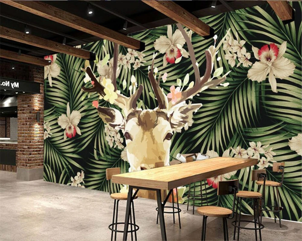 Beibehang Home Decor Fresco Custom Wallpaper Modern minimalistic fantasy jungle deer tv background wall painting 3d wallpaper
Beibehang Home Decor Fresco Custom Wallpaper Modern minimalistic fantasy jungle deer tv background wall painting 3d wallpaper