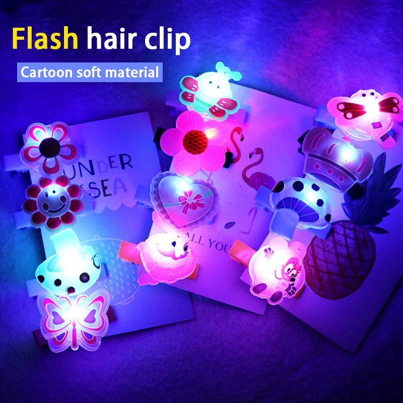 New Fluorescent Hair clip Light Glow In The Dark Kids Toy Flash Glowing Toy LED Stars Shine In The Dark Toys Party Childs Gift E
New Fluorescent Hair clip Light Glow In The Dark Kids Toy Flash Glowing Toy LED Stars Shine In The Dark Toys Party Childs Gift E