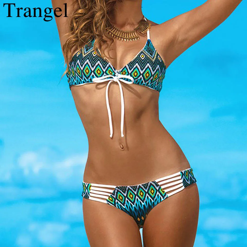 Low waist Bikinis for female Brazilian style swimusit women Bra strappy sexy suit Bandage pattern breast padded beachsuit summer
Low waist Bikinis for female Brazilian style swimusit women Bra strappy sexy suit Bandage pattern breast padded beachsuit summer