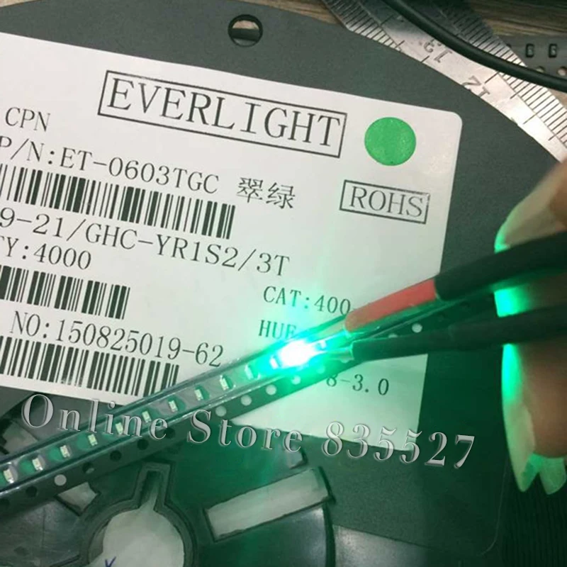 200 шт./лот LED 0603 1608 SMD световые бусины Ярко-изумрудно-зеленый светодиодный светоизлучающий диод
200 шт./лот LED 0603 1608 SMD световые бусины Ярко-изумрудно-зеленый светодиодный светоизлучающий диод