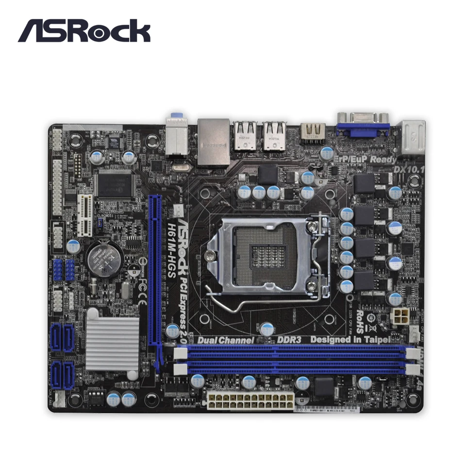 Asrock H61M-HGS Desktop Motherboard H61 Socket LGA 1155 i3 i5 i7 DDR3 16G USB2.0 Micro-ATX
Asrock H61M-HGS Desktop Motherboard H61 Socket LGA 1155 i3 i5 i7 DDR3 16G USB2.0 Micro-ATX