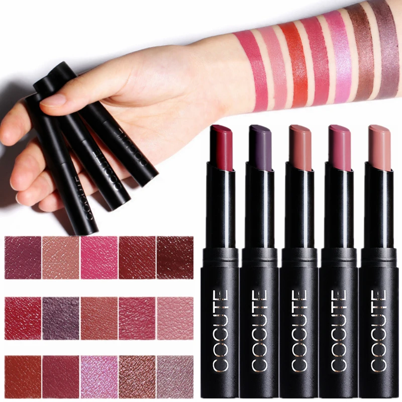 15 Colors Lipstick Waterproof Long Lasting Makeup Lip Stick Matt Non-Stick Cup Matte Metallic Shimmer Women Lipsticks
15 Colors Lipstick Waterproof Long Lasting Makeup Lip Stick Matt Non-Stick Cup Matte Metallic Shimmer Women Lipsticks