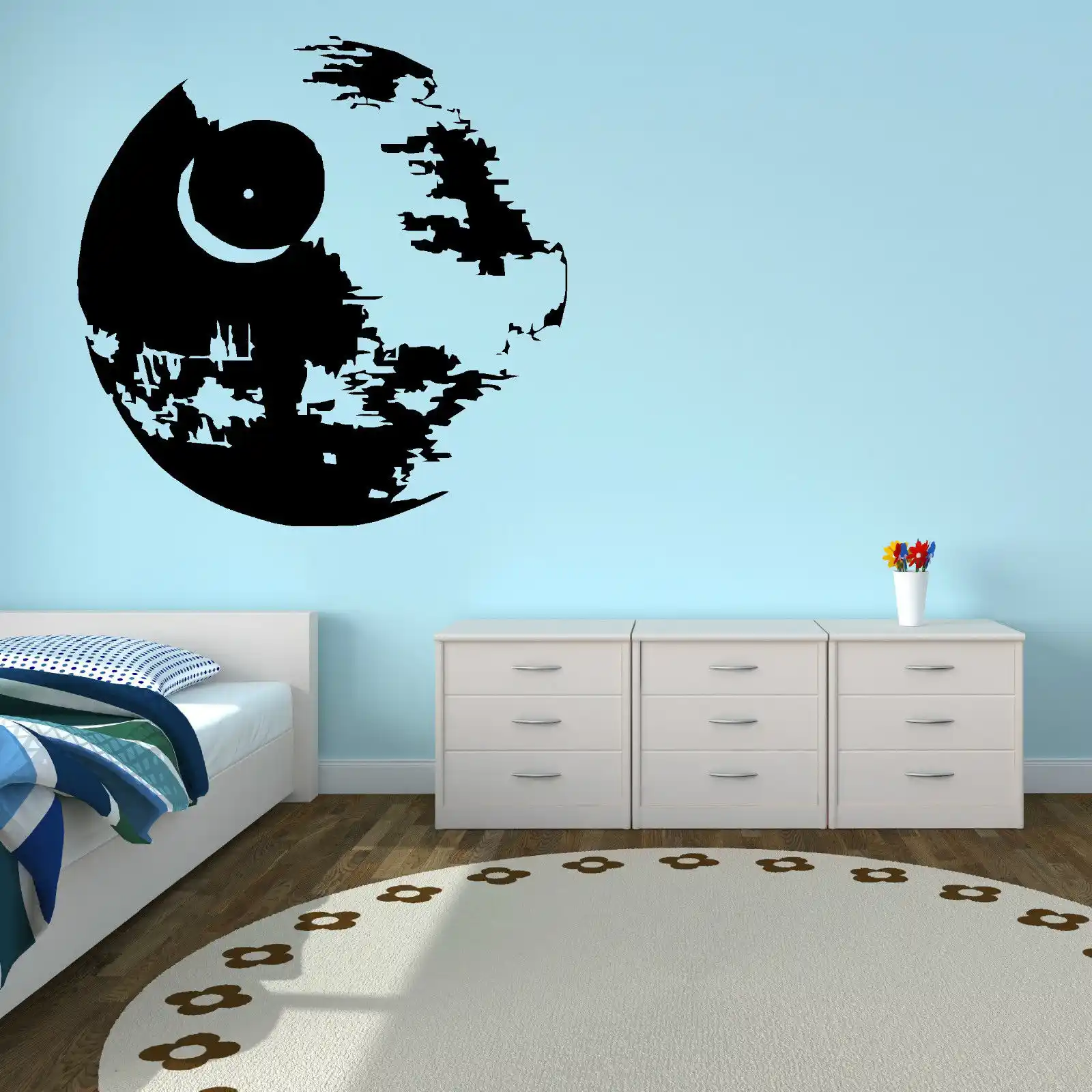 D268 Star Wars Death Star Vinyl Wall Art Sticker Room Decal Scifi