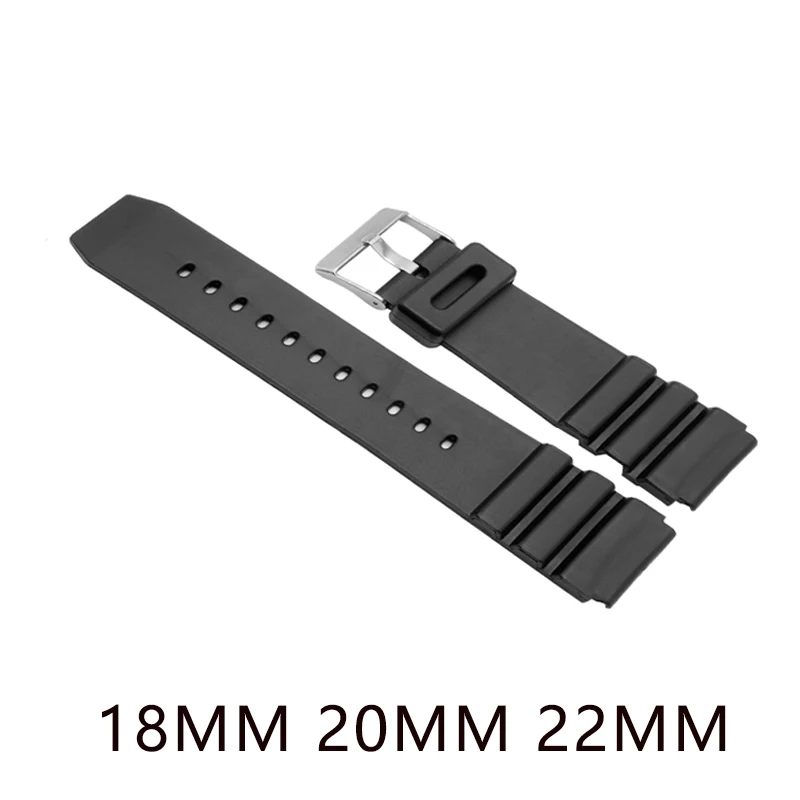 18mm 20mm 22mBracelet Rubber Band Silicone Men Sports Diving Bracelet Black Replace Electronic Wristwatch Belt Watch Accessories
18mm 20mm 22mBracelet Rubber Band Silicone Men Sports Diving Bracelet Black Replace Electronic Wristwatch Belt Watch Accessories
