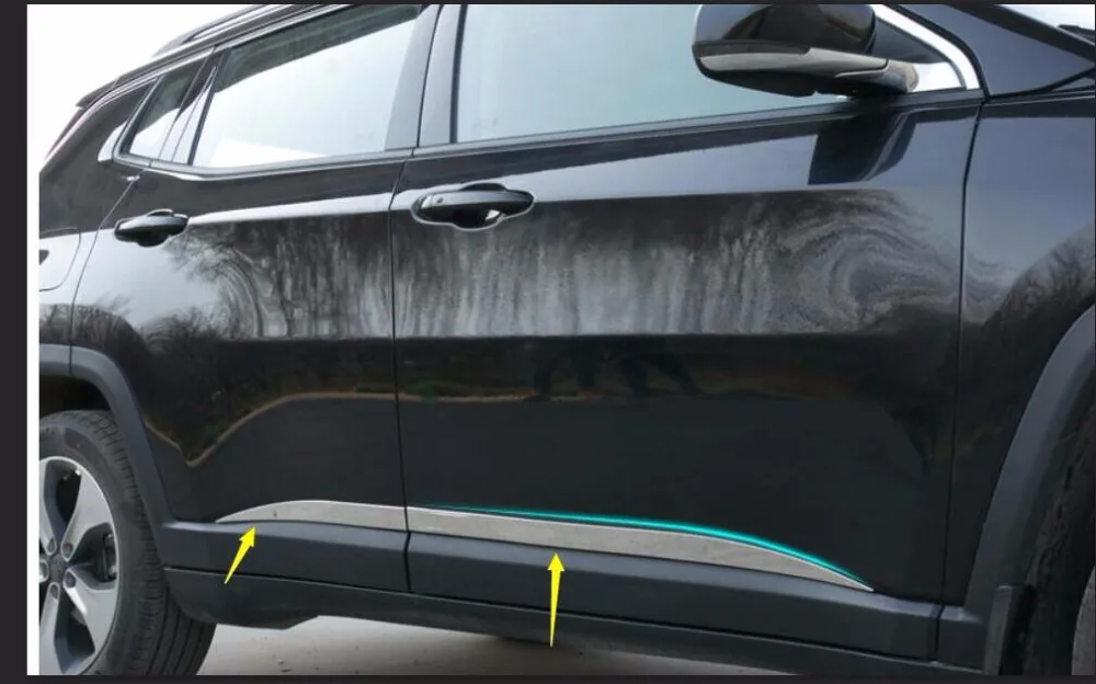 For Jeep Compass 2017 2018 Stainless Steel Side Exterior Door Body Molding Bottom Cover Trims Decoration Car Accessories 4Pcs
For Jeep Compass 2017 2018 Stainless Steel Side Exterior Door Body Molding Bottom Cover Trims Decoration Car Accessories 4Pcs