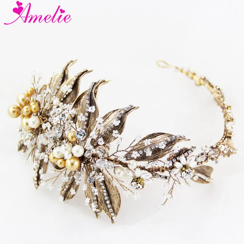 Free Shipping Antique Brass Color Korean Gothic Style Leaf and Small beads Decorated Wedding Bride Hairband Headband
Free Shipping Antique Brass Color Korean Gothic Style Leaf and Small beads Decorated Wedding Bride Hairband Headband