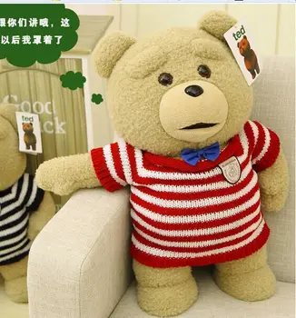 big lovely plush teddy bear doll creative red-stripe sweater Ted bear toy gift about 60cm
big lovely plush teddy bear doll creative red-stripe sweater Ted bear toy gift about 60cm