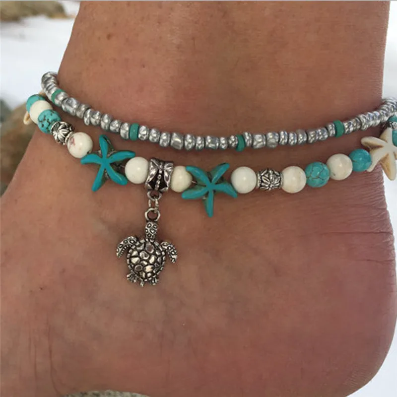Fashion Bohemian Imitation Pearls Starfish Bracelets Anklets For Women Summer Foot Chain Shell Anklet Jewelry Sandals Gift
Fashion Bohemian Imitation Pearls Starfish Bracelets Anklets For Women Summer Foot Chain Shell Anklet Jewelry Sandals Gift