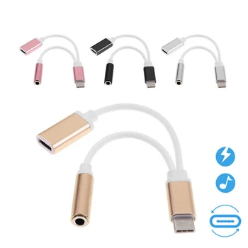 Whole Sale USB Type C Audio Cable to 2 in 1 Type-C 3.5mm Jack Earphone Adapter Converter Receiver for Audio Splitter 2018 New
Whole Sale USB Type C Audio Cable to 2 in 1 Type-C 3.5mm Jack Earphone Adapter Converter Receiver for Audio Splitter 2018 New