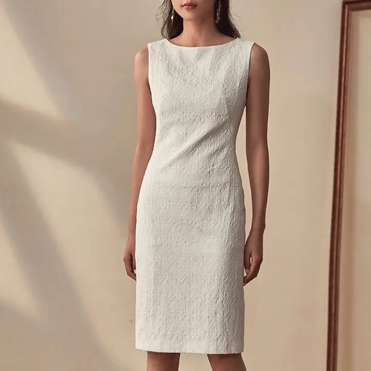 2019 Summer Women Work Office Lady Sheath Sleeveless O Neck Party High Street Womens Formal Slim vestidos Casual Pencil Dresses
2019 Summer Women Work Office Lady Sheath Sleeveless O Neck Party High Street Womens Formal Slim vestidos Casual Pencil Dresses