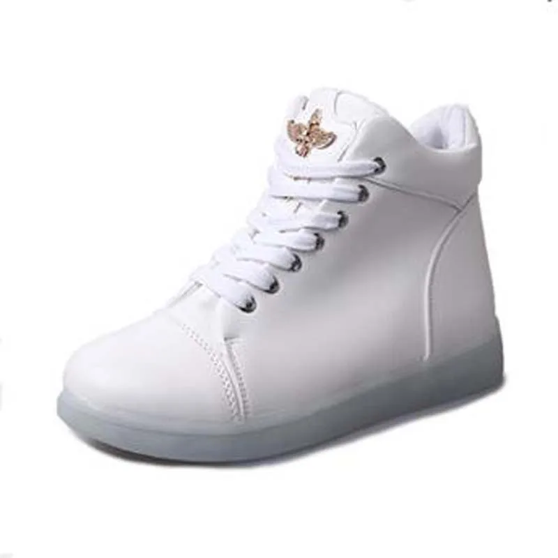 2018 New Kids Boys Girls USB Charger Led Light Shoes High Top Luminous Sneakers casual Lace Up Shoes Unisex Sports for children
2018 New Kids Boys Girls USB Charger Led Light Shoes High Top Luminous Sneakers casual Lace Up Shoes Unisex Sports for children