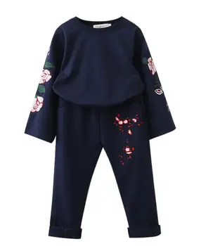 2017 Autumn kids suit clothes girl embroidery clothes top+pant set 2 pieces children long sleeve clothes suit
2017 Autumn kids suit clothes girl embroidery clothes top+pant set 2 pieces children long sleeve clothes suit