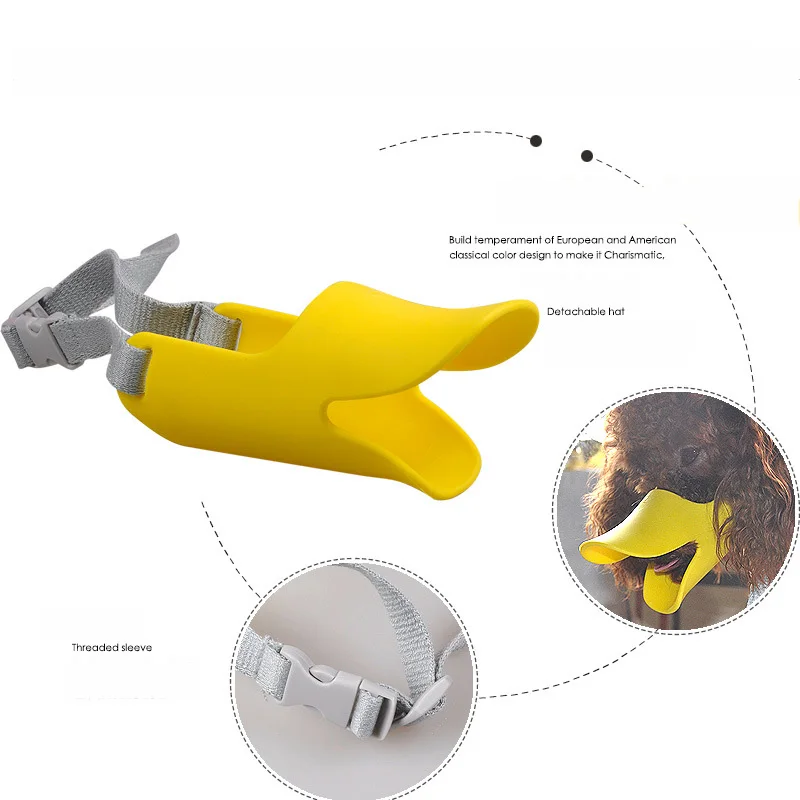 Dog Muzzle Silicone Cute Duck Mouth Mask Muzzle Bark Bite Stop Small Dog Anti-bite Masks For Dog Products Pets Accessories
Dog Muzzle Silicone Cute Duck Mouth Mask Muzzle Bark Bite Stop Small Dog Anti-bite Masks For Dog Products Pets Accessories