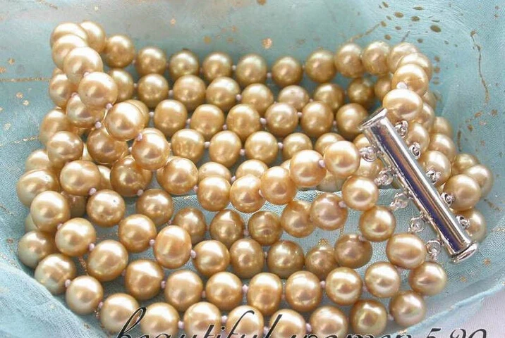 z3074 HOT 5row 8mm round golden freshwater pearl bracelet magnet @^Noble style Natural Fine jewe SHIPPING new >>free shipping
z3074 HOT 5row 8mm round golden freshwater pearl bracelet magnet @^Noble style Natural Fine jewe SHIPPING new >>free shipping