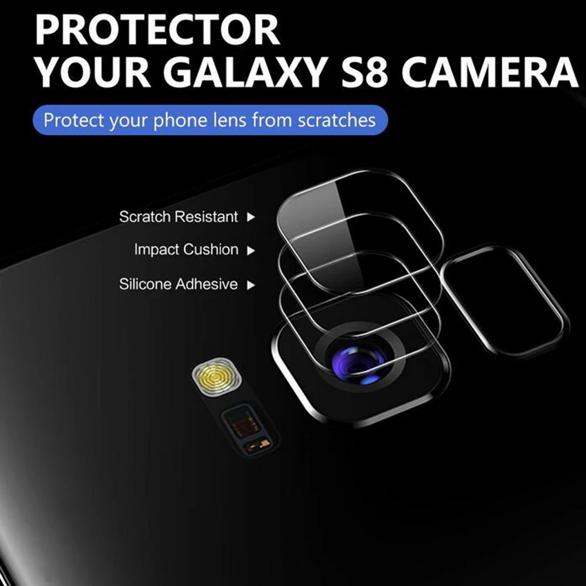 2pcs Back Camera Lens Tempered Glass For Samsung Galaxy s8 s8plus Protector Protective Film for Samsung Galaxy Note8 Note9
