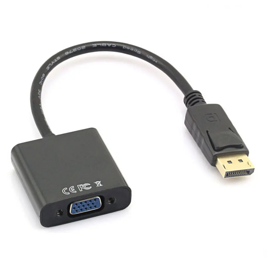 2018 Newest DisplayPort Male DP to VGA Female M/F Convertor Adapter Cable For HP/ Dell/ Lenovo/ Toshiba Notebook Black
2018 Newest DisplayPort Male DP to VGA Female M/F Convertor Adapter Cable For HP/ Dell/ Lenovo/ Toshiba Notebook Black