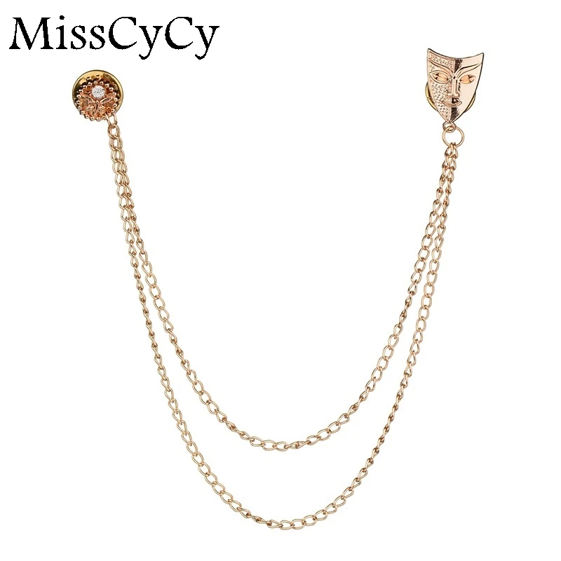 Фото MissCyCy классический стиль золотой цвет ювелирные изделия модная маска