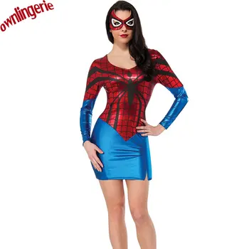 Halloween Clothes Cartoon&Movie Roles Uniforms Clothing Vinyl Leather Clubwear Dress Girl Spider Costume Spiderwomen Costumes
Halloween Clothes Cartoon&Movie Roles Uniforms Clothing Vinyl Leather Clubwear Dress Girl Spider Costume Spiderwomen Costumes
