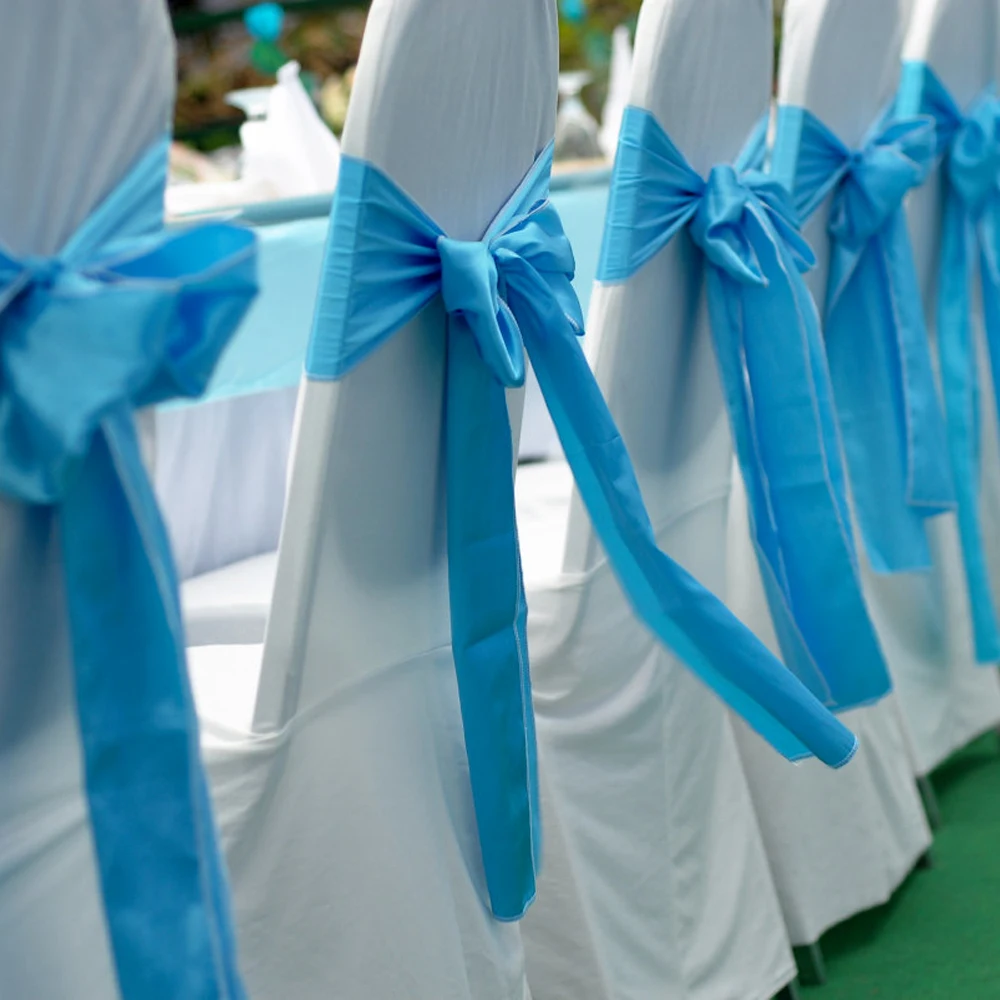 25pc/lot Satin Fabric Chairs Bow Cover Tie High Quality Chair Sashes Band For Hotel Banquet Wedding Party Chair Sash Decorations
25pc/lot Satin Fabric Chairs Bow Cover Tie High Quality Chair Sashes Band For Hotel Banquet Wedding Party Chair Sash Decorations