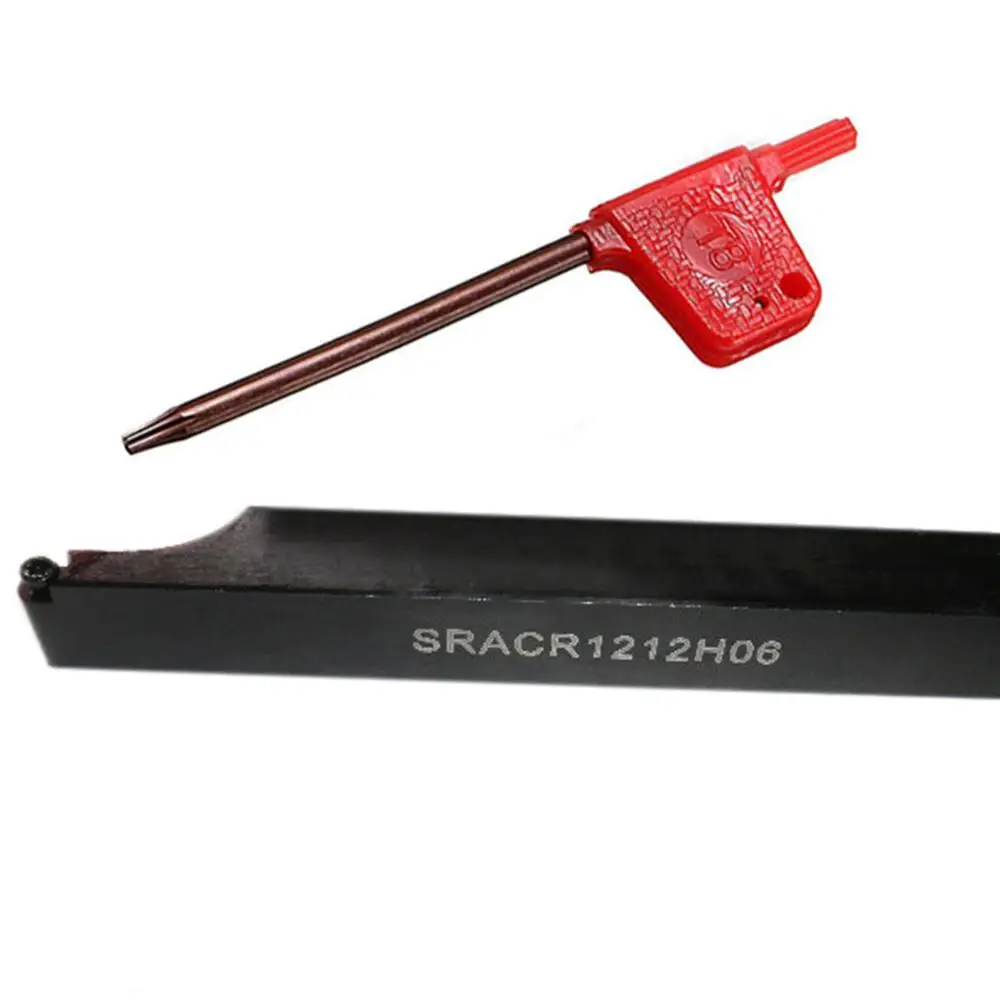 1pc SRACR1212H06 Tool Holder Boring Bar + 1pcs T8 Wrench For Lathe Turning Tool set
1pc SRACR1212H06 Tool Holder Boring Bar + 1pcs T8 Wrench For Lathe Turning Tool set