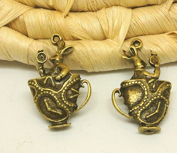 50pcs Alice in Wonderland March rabbit fashion charms pendant bronze Jewelry Making earrings bracelet necklace DIY 30*18mm
50pcs Alice in Wonderland March rabbit fashion charms pendant bronze Jewelry Making earrings bracelet necklace DIY 30*18mm
