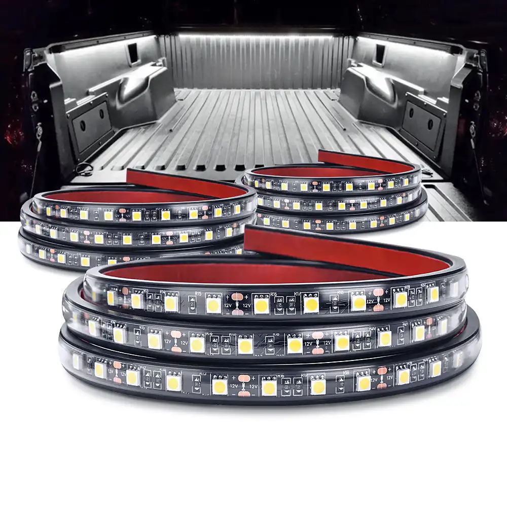 Mictuning 3pcs 60 Truck Bed Light Strip White Led Lamp