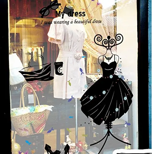 Creative Women's Clothing Store Wall Sticker Mannequins PVC Mural Art Sticker Wall Decals For Walls/Windows
Creative Women's Clothing Store Wall Sticker Mannequins PVC Mural Art Sticker Wall Decals For Walls/Windows