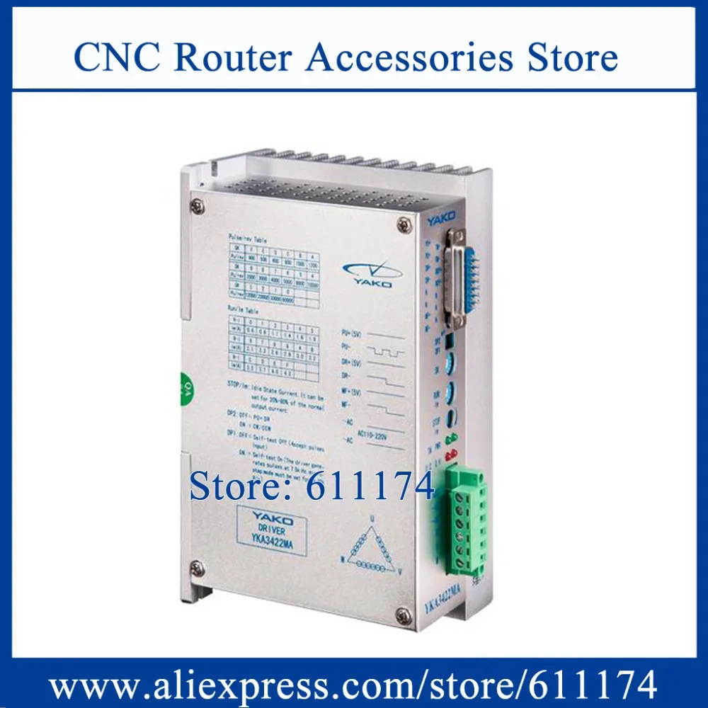YAKO driver 3 phase Stepper Motor driver YKA3422MA voltage range from AC110V-220V 0.6A-4.2A Stepper driver for 86-110mm motor
YAKO driver 3 phase Stepper Motor driver YKA3422MA voltage range from AC110V-220V 0.6A-4.2A Stepper driver for 86-110mm motor