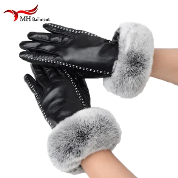 Fashion Brand Genuine Leather Fox fur Women Gloves High Quality Full-Finger Sheepskin Gloves Female Touch Screen Gloves G#1
Fashion Brand Genuine Leather Fox fur Women Gloves High Quality Full-Finger Sheepskin Gloves Female Touch Screen Gloves G#1