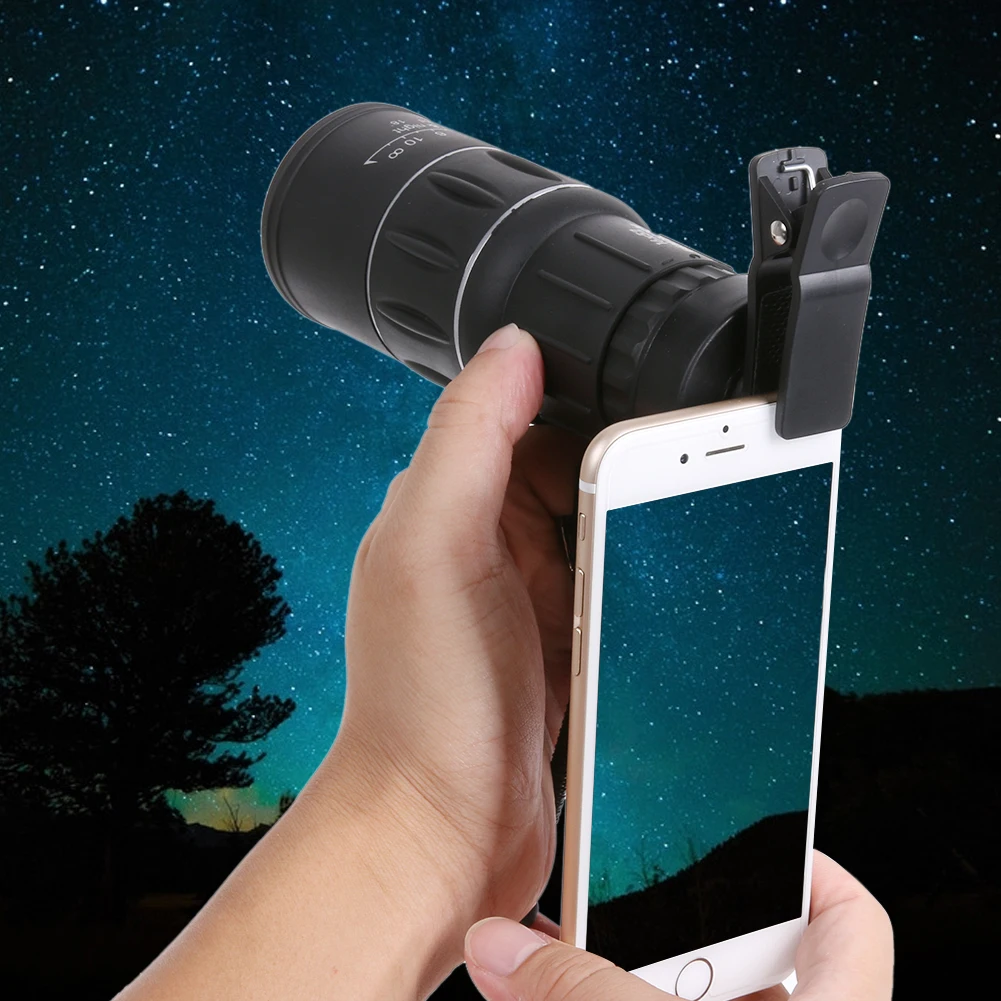 Waterproof Telescope 16x52 Dual Focus Monocular Binoculars Adjustable Eye Eyepiece Monocular Scope w/ Phone Holder for Outdoor
Waterproof Telescope 16x52 Dual Focus Monocular Binoculars Adjustable Eye Eyepiece Monocular Scope w/ Phone Holder for Outdoor