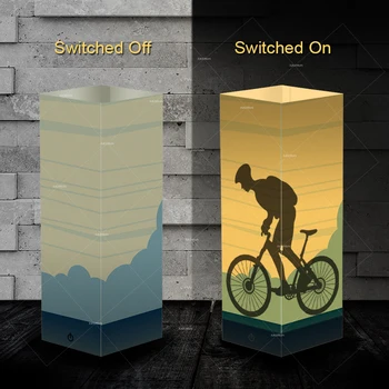Creative Shadow night lights cyclist design warm white lighting sweet style room home decor touch control ideal holiday gift
Creative Shadow night lights cyclist design warm white lighting sweet style room home decor touch control ideal holiday gift