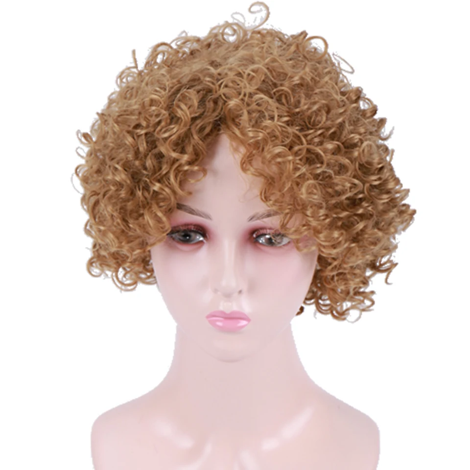 Allaosify Kinky Curly Wig Short Synthetic Wigs for Black Women Brown Pixie Cut Wig Blonde Wig Jerry Curl High Temperature Fiber
Allaosify Kinky Curly Wig Short Synthetic Wigs for Black Women Brown Pixie Cut Wig Blonde Wig Jerry Curl High Temperature Fiber